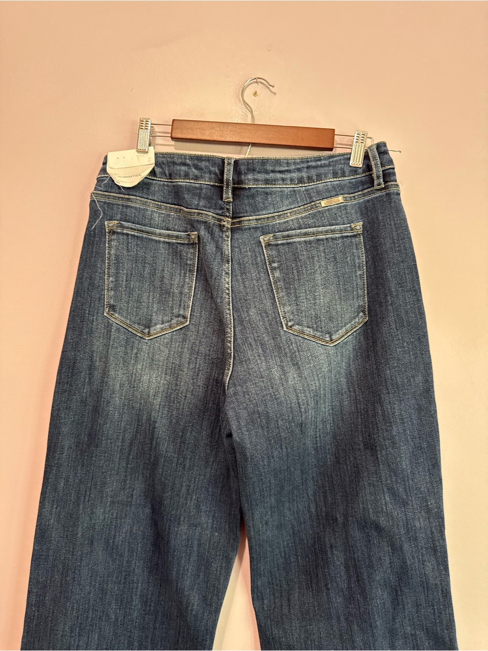 KanCan High Rise Wide Leg Essential Fit Dark Wash Jeans Size 15/31L - Picture 6 of 8